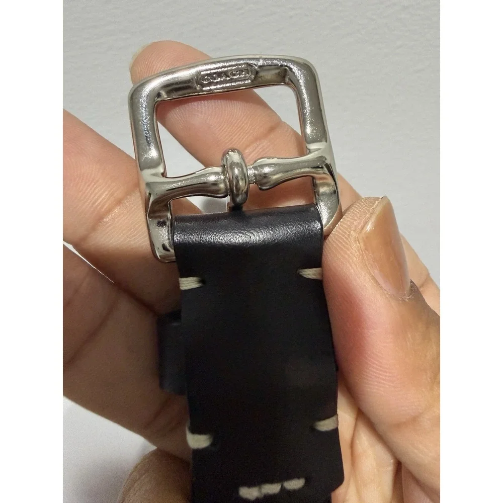 COACH 8566 Black Cowhide Belt Women's Size Small